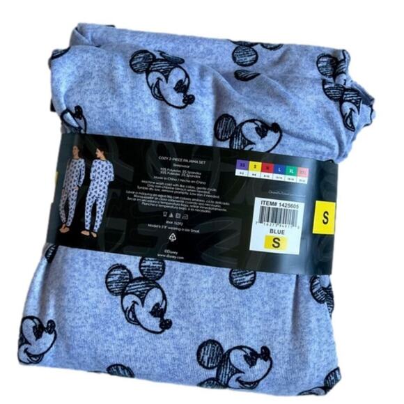 Disney Women's Pajamas Set Blue Small NWT - Picture 2 of 6